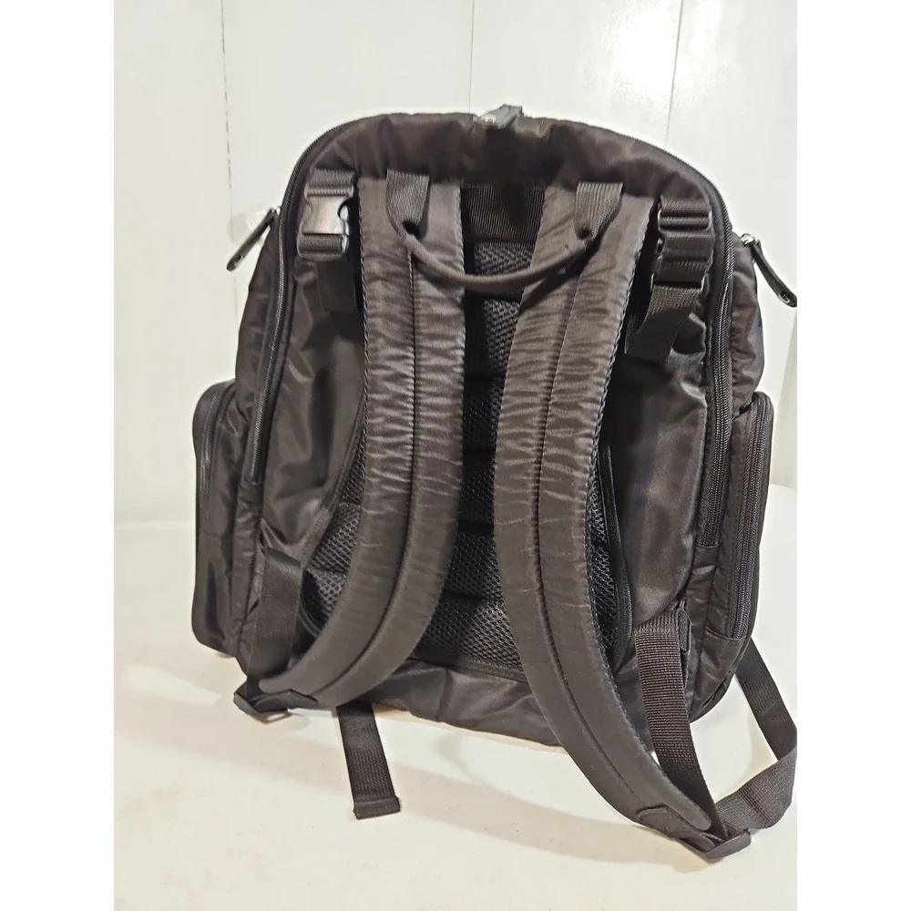 Bag Nation Diaper Bag/ Backpack Unisex Baby Tons Of Pockets Everyday Bag Black